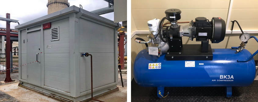 Auxiliaries air compressor station